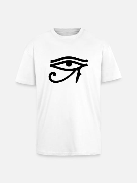 Eye of Horus - Unisex Oversized Heavyweight T-shirt - white