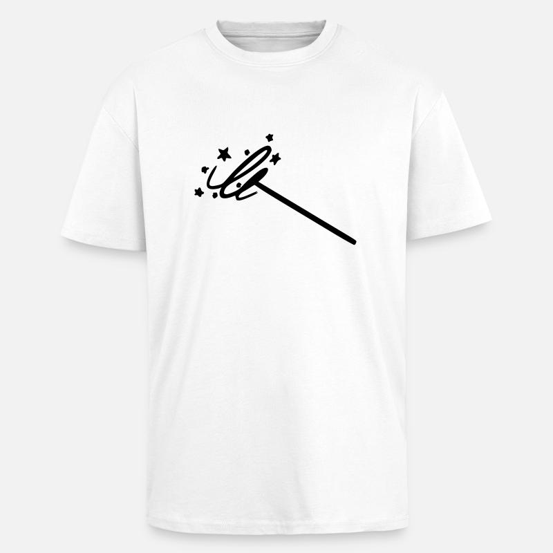 Zauberstab - Oversized Heavyweight Unisex T-Shirt - Weiß