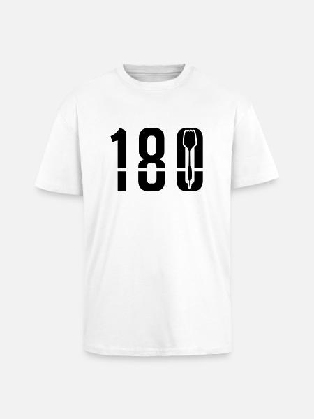 darts_180_ya1 - Oversized Heavyweight Unisex T-Shirt - Weiß