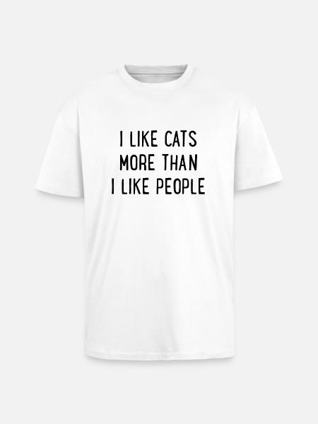 Feline - Unisex Oversized Heavyweight T-shirt - white