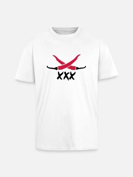 Chilli XXX - Unisex Oversized Heavyweight T-shirt - white