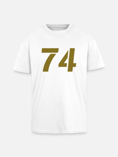 74 - Oversized Heavyweight Unisex T-Shirt - Weiß