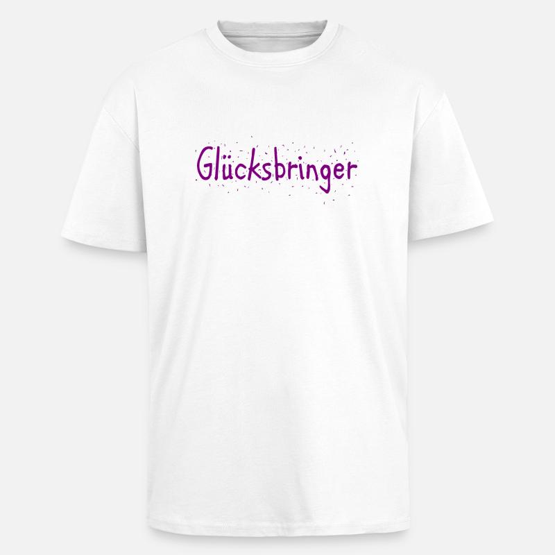 Glücksbringer - Oversized Heavyweight Unisex T-Shirt - Weiß