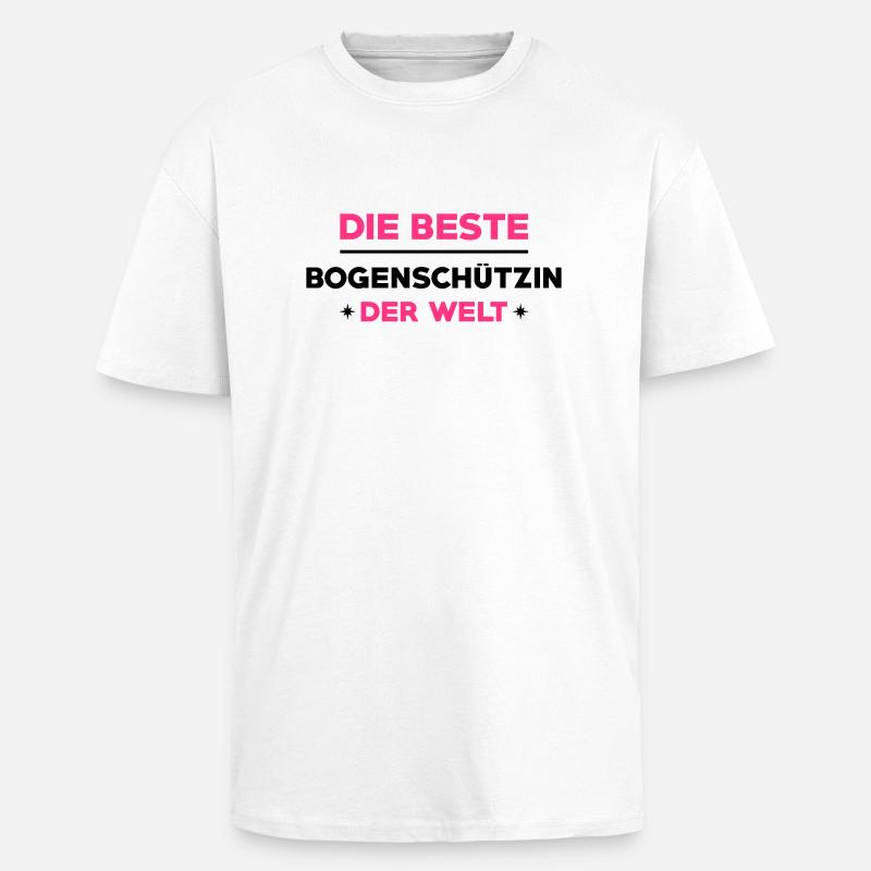 Bogenschießen Bogenschütze Bogenschiessen Bogen - Oversized Heavyweight Unisex T-Shirt - Weiß