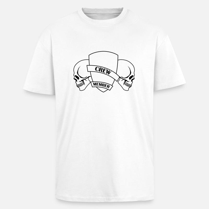 crew_member_001 - Oversized Heavyweight Unisex T-Shirt - Weiß