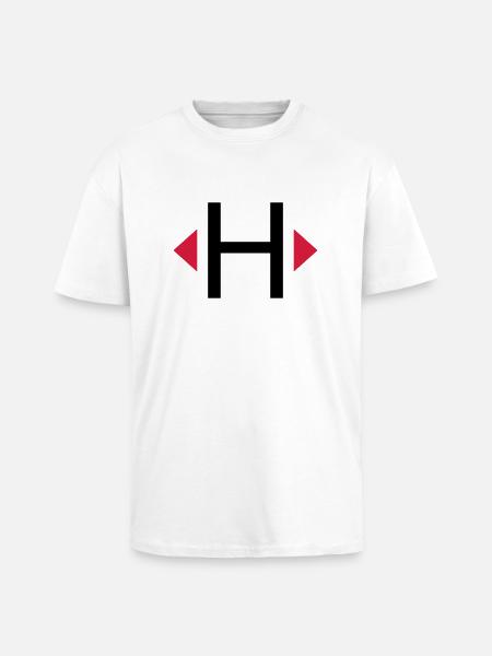 Elb H dinghy - Unisex Oversized Heavyweight T-shirt - white