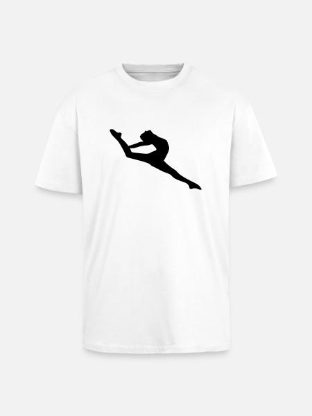 Vector Ballet dancer Silhouette - Unisex Oversized Heavyweight T-shirt - white