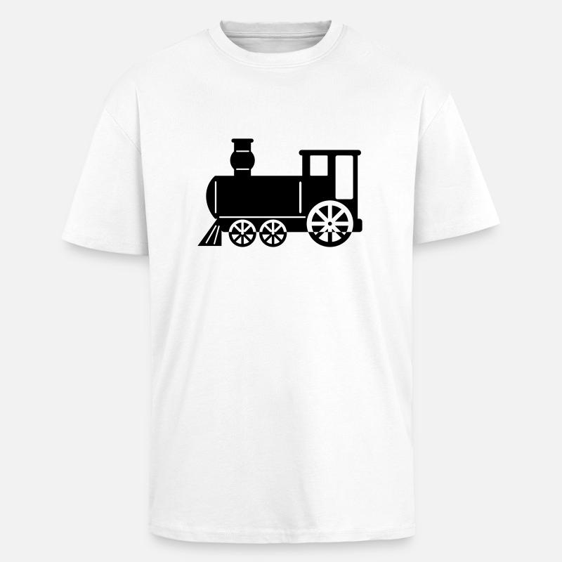 dampflok - Oversized Heavyweight Unisex T-Shirt - Weiß