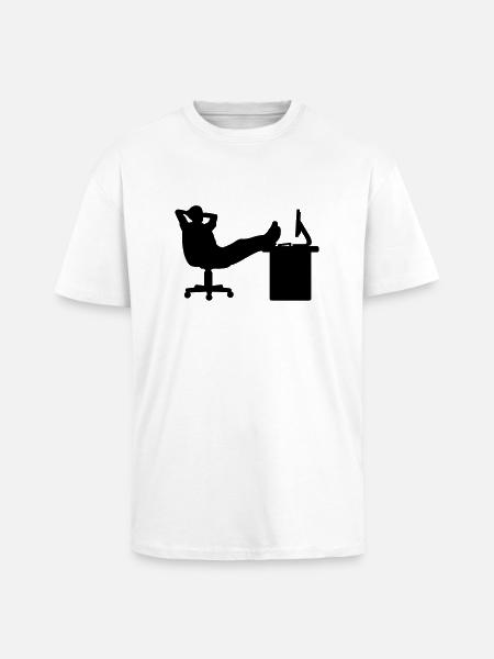 Boss relax - Oversized Heavyweight Unisex T-Shirt - Weiß