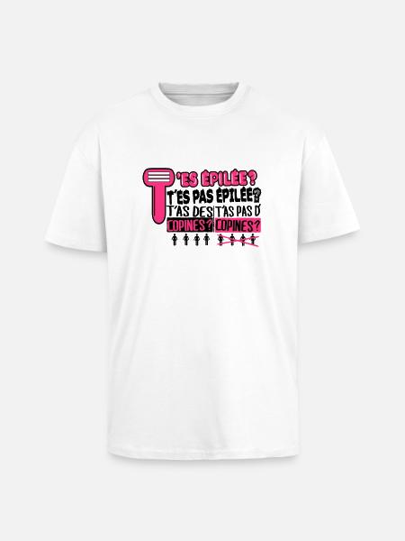 CLAUDY QUOTE - Unisex Oversized Heavyweight T-shirt - white