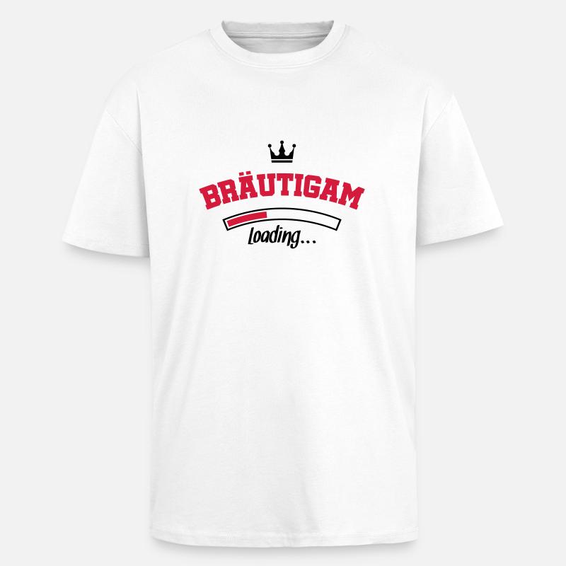 braeutigam loading krone - Oversized Heavyweight Unisex T-Shirt - Weiß