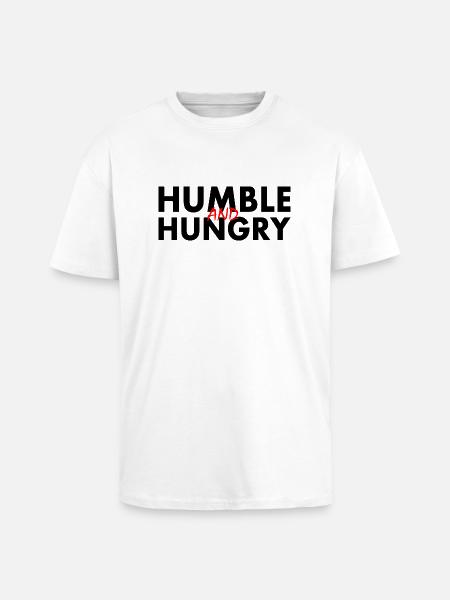 Humble and hungry - Unisex Oversized Heavyweight T-shirt - white