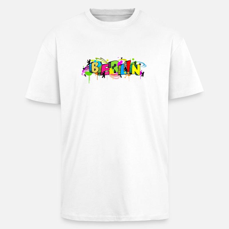 berlin - Oversized Heavyweight Unisex T-Shirt - Weiß