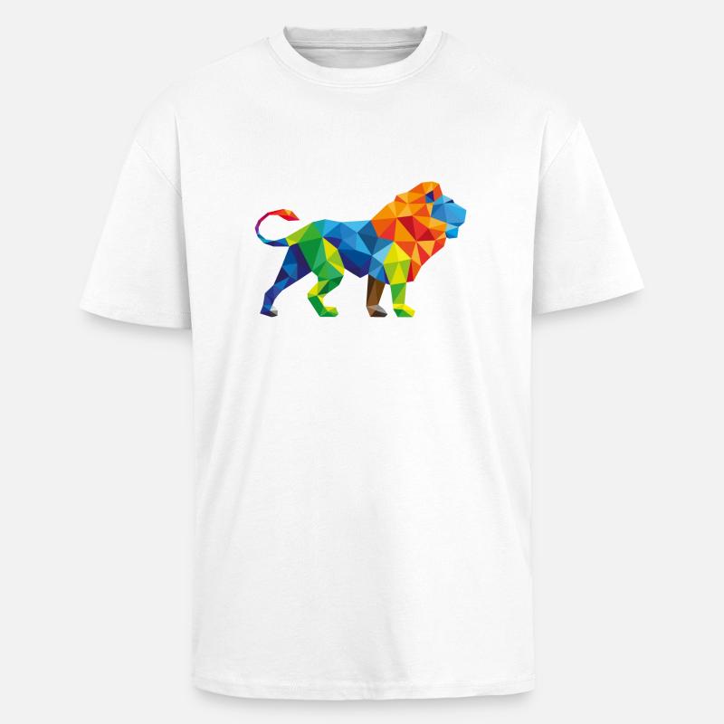 bunter Lowe - T-shirt unisexe oversize épais - blanc