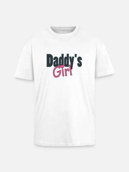 daddy's girl - Unisex Oversized Heavyweight T-shirt - white
