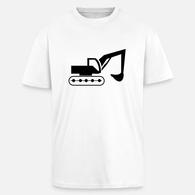 bagger - T-shirt unisexe oversize épais - blanc