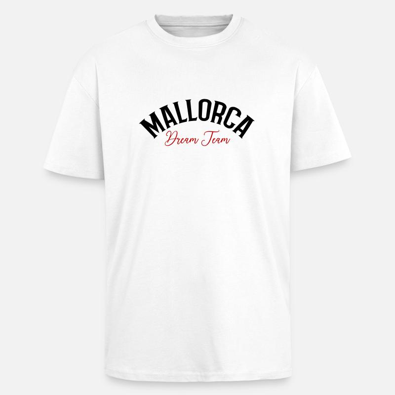 Mallorca Dream Team - Oversized Heavyweight Unisex T-Shirt - Weiß