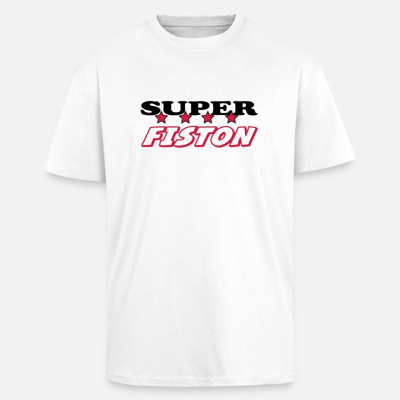 Super fiston - T-shirt unisexe oversize épais - blanc