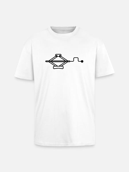 Wagenheber - Oversized Heavyweight Unisex T-Shirt - Weiß