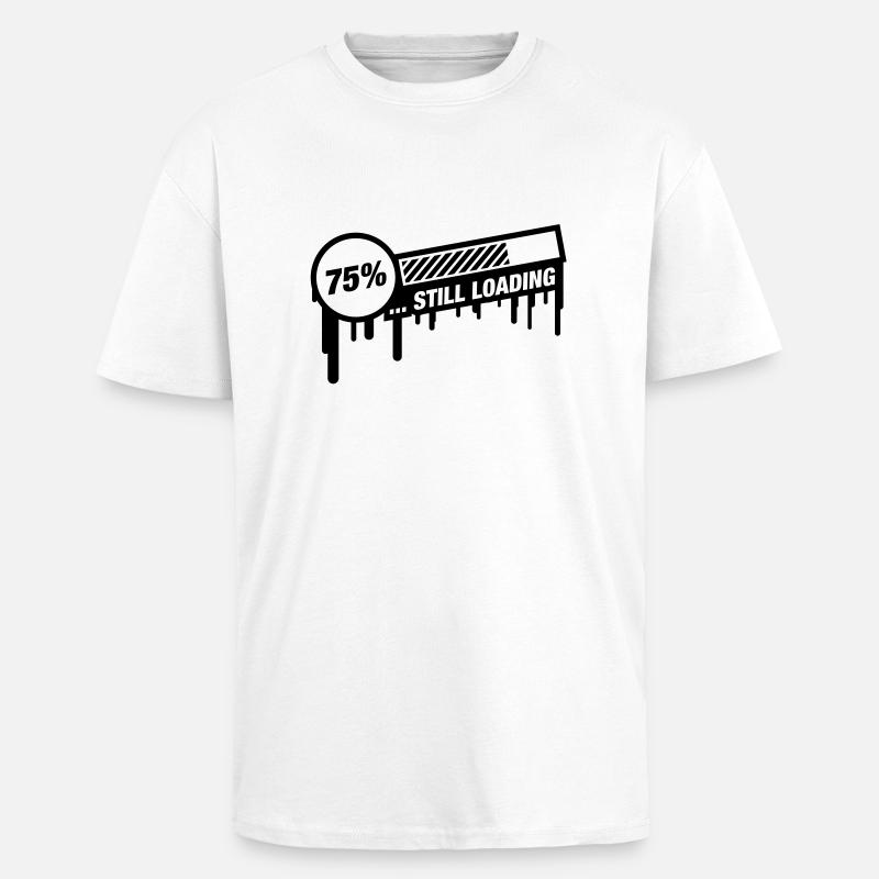 still_loading_graffiti_qu1 - Unisex Oversized Heavyweight T-shirt - white