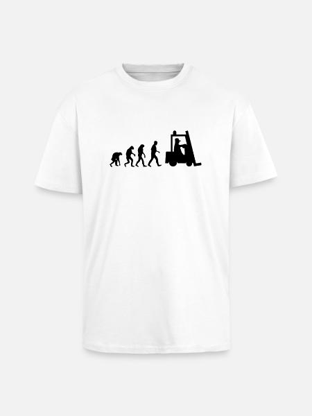 stapler evolution - Oversized Heavyweight Unisex T-Shirt - Weiß