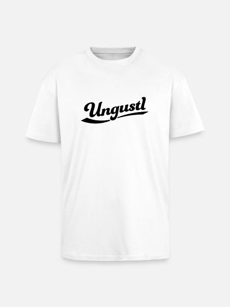 Ungustl II – Wiener Dialekt - Oversized Heavyweight Unisex T-Shirt - Weiß