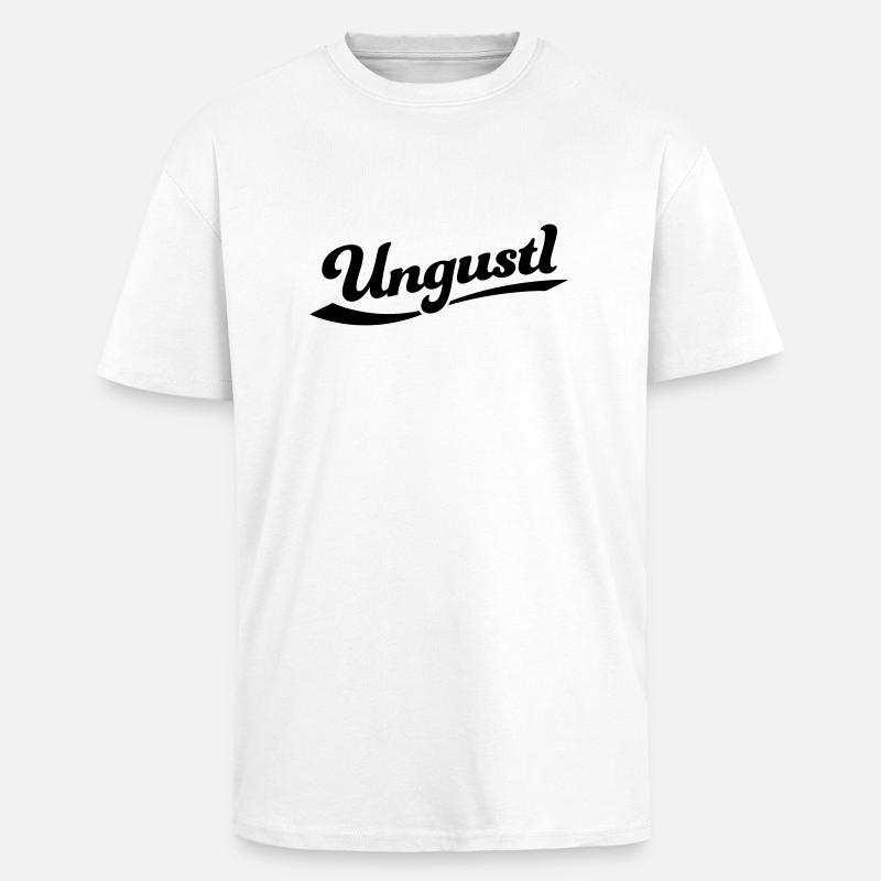 Ungustl II – Wiener Dialekt - Oversized Heavyweight Unisex T-Shirt - Weiß