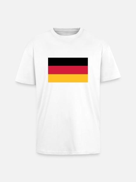 Germany flag - Unisex Oversized Heavyweight T-shirt - white