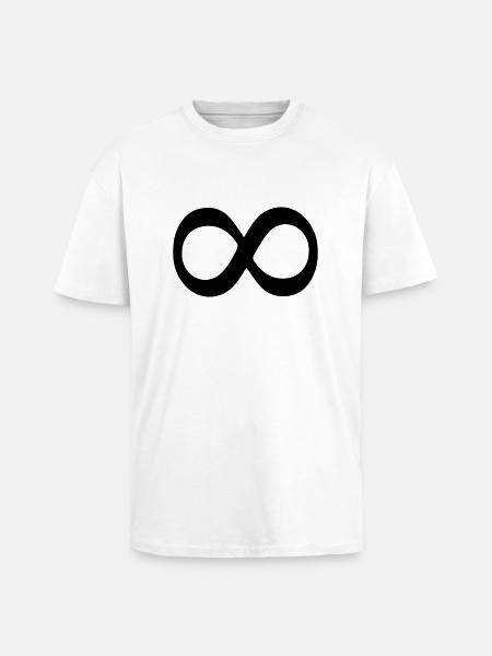 infinite - Unisex Oversized Heavyweight T-shirt - white