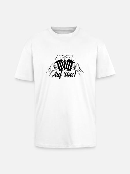 bier auf uns anstossen - Oversized Heavyweight Unisex T-Shirt - Weiß