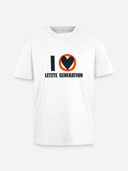 Letzte Generation - Design 6 - Oversized Heavyweight Unisex T-Shirt - Weiß