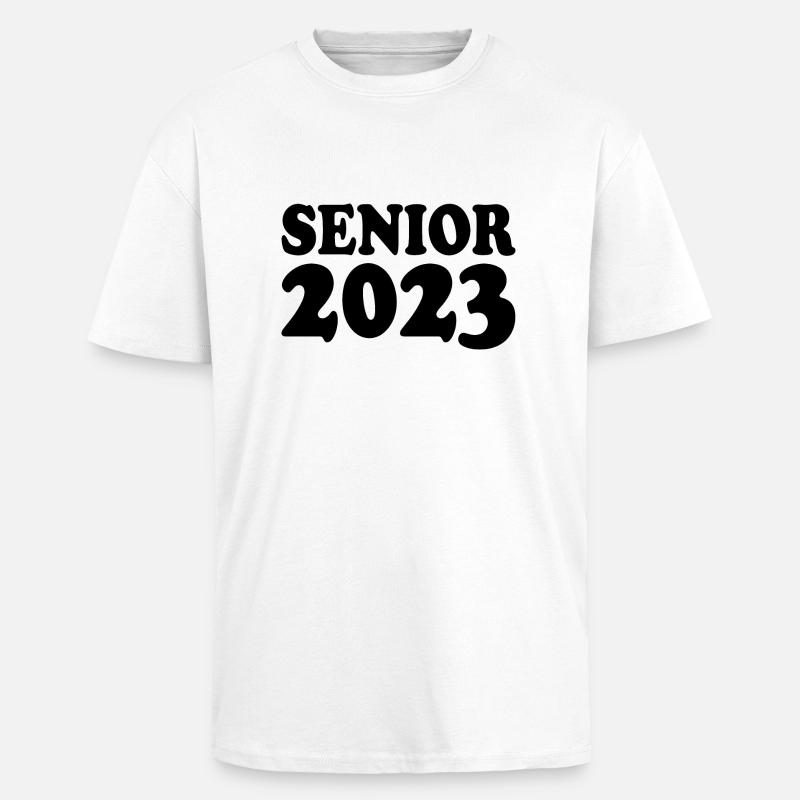 Senior 2023 - T-shirt unisexe oversize épais - blanc