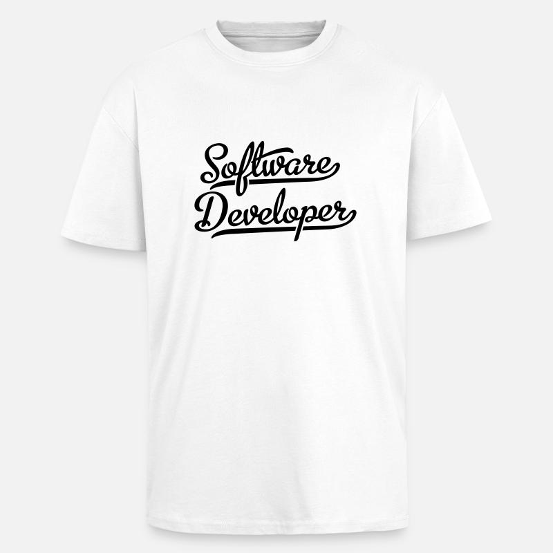 Software Developer - Oversized Heavyweight Unisex T-Shirt - Weiß