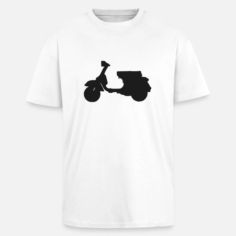 Großer Roller by designflash.de - Oversized Heavyweight Unisex T-Shirt - Weiß