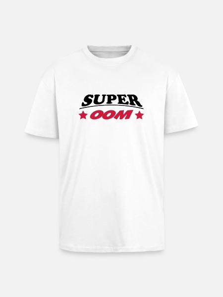 Super oom - Oversized Heavyweight Unisex T-Shirt - Weiß