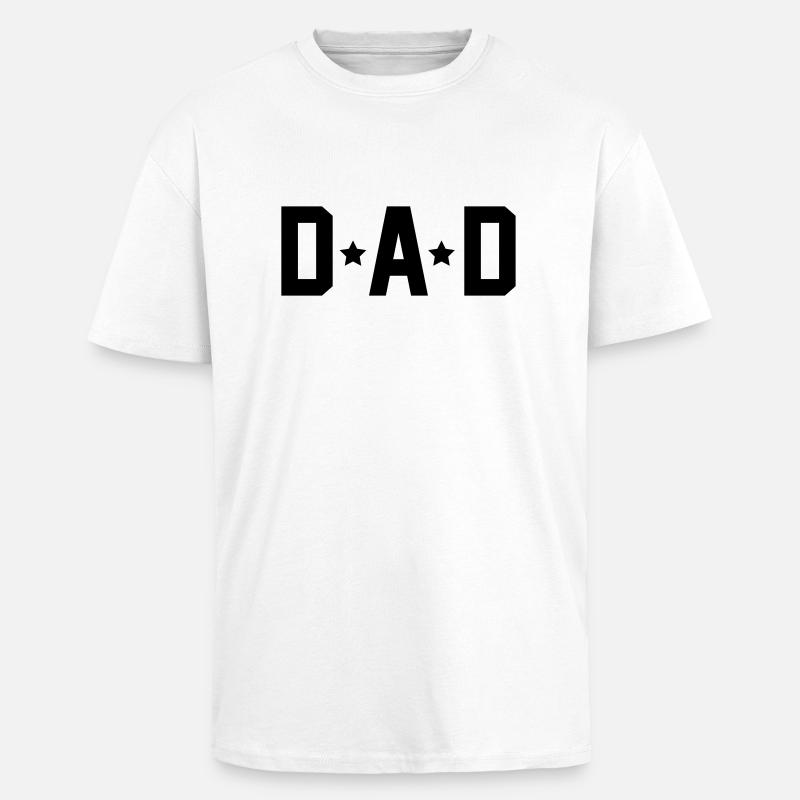 Dad - Oversized Heavyweight Unisex T-Shirt - Weiß