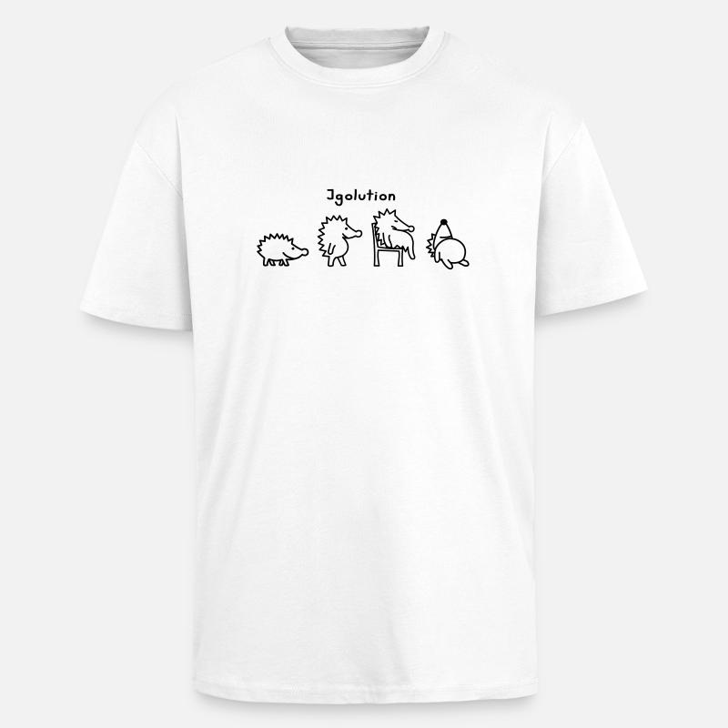 Igolution - Unisex Oversized Heavyweight T-shirt - white