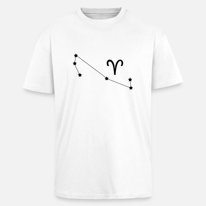 Sternbild Widder Sternzeichen - Oversized Heavyweight Unisex T-Shirt - Weiß