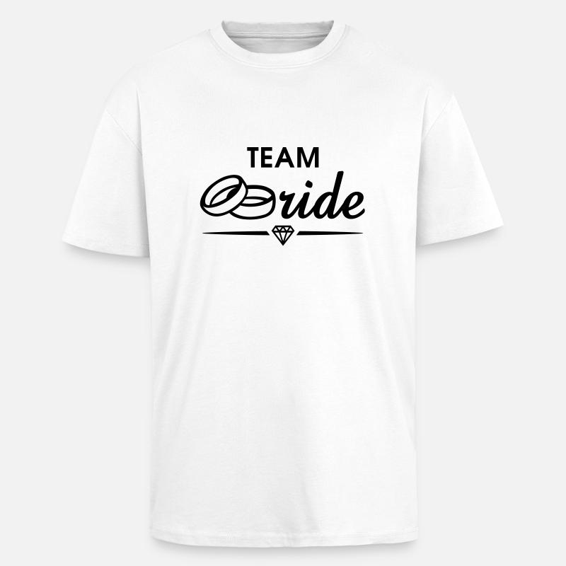 TEAM Bride Diamond - Oversized Heavyweight Unisex T-Shirt - Weiß