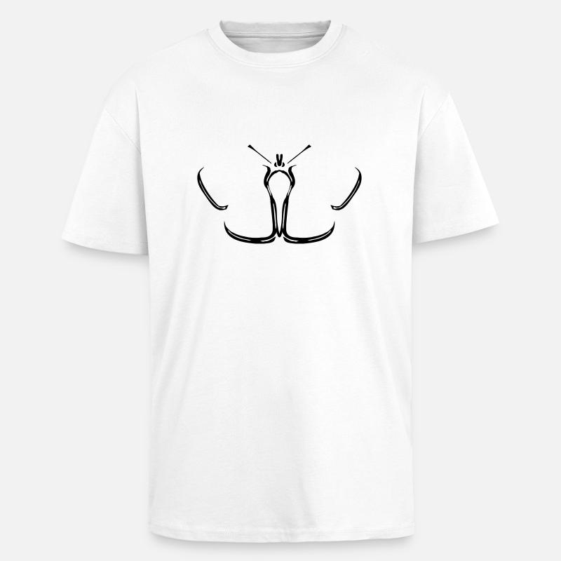butterfly butterfly - Unisex Oversized Heavyweight T-shirt - white