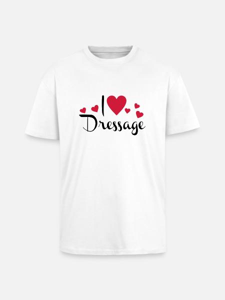 Dressage - Unisex Oversized Heavyweight T-shirt - white