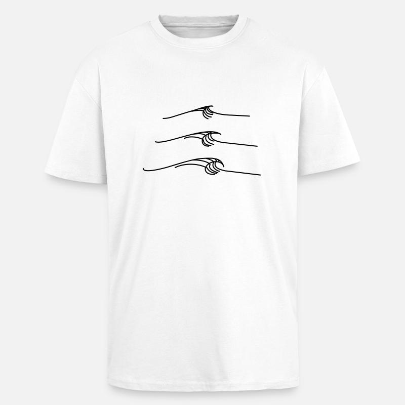 breaking wave - Oversized Heavyweight Unisex T-Shirt - Weiß