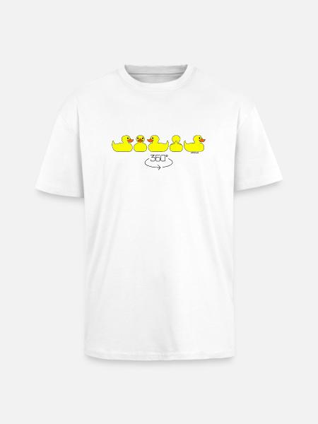 360° rubber duck - Oversized Heavyweight Unisex T-Shirt - Weiß