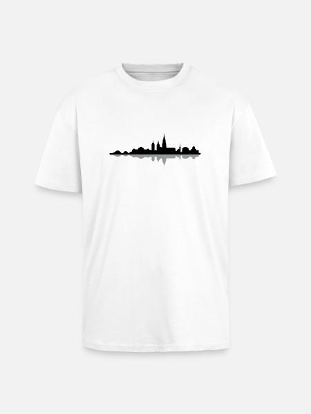 Skyline Bern 1 - Oversized Heavyweight Unisex T-Shirt - Weiß