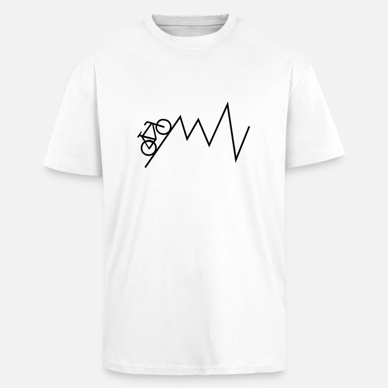 radfahrer - Oversized Heavyweight Unisex T-Shirt - Weiß