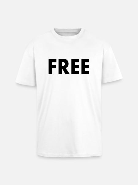 Free - Oversized Heavyweight Unisex T-Shirt - Weiß