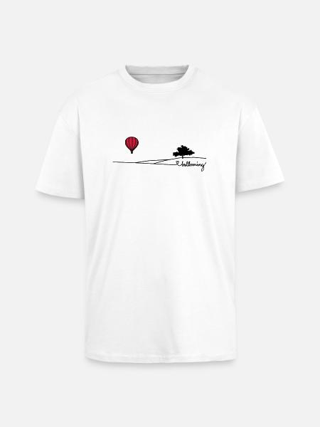ballooning landscape - Oversized Heavyweight Unisex T-Shirt - Weiß
