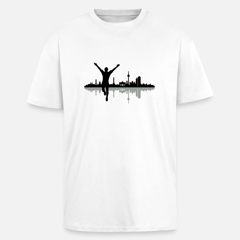 Berlin Jogger - Oversized Heavyweight Unisex T-Shirt - Weiß