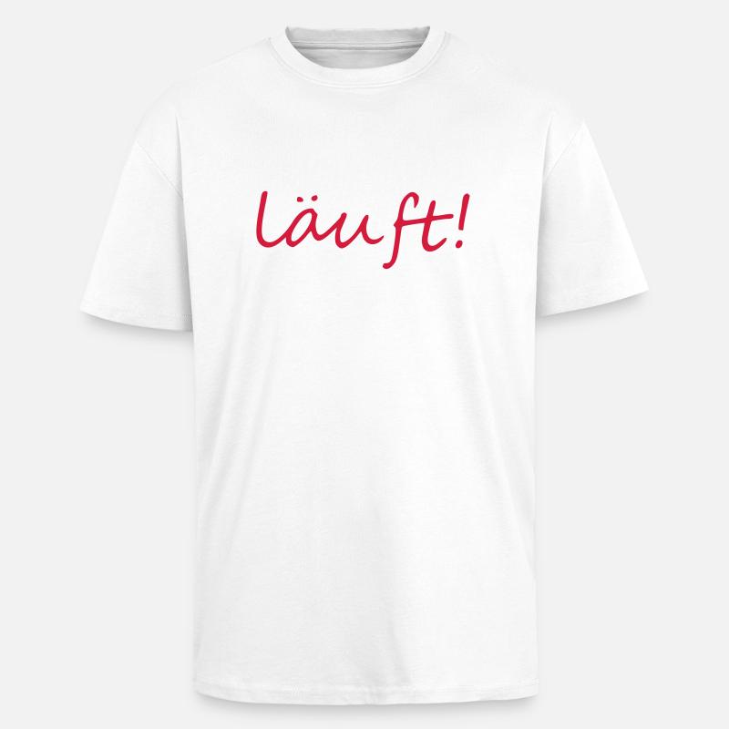 Exécution. - T-shirt unisexe oversize épais - blanc