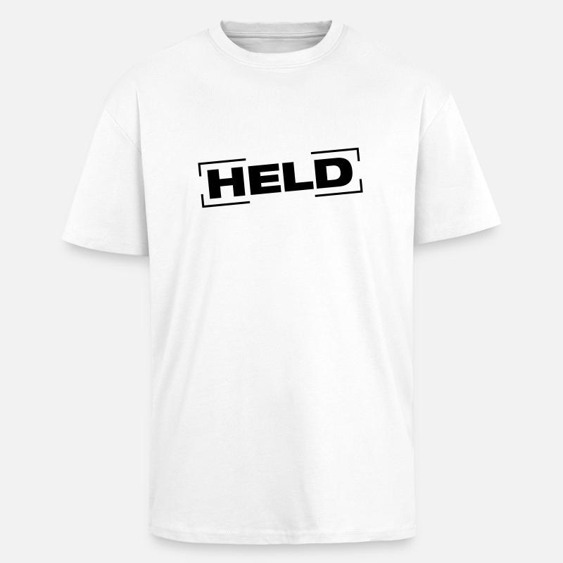 held_stempel_ke1 - Oversized Heavyweight Unisex T-Shirt - Weiß